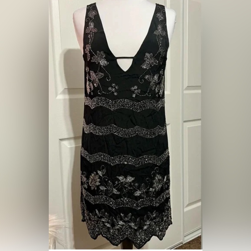 NWT- Free People beaded mini dress- size XS